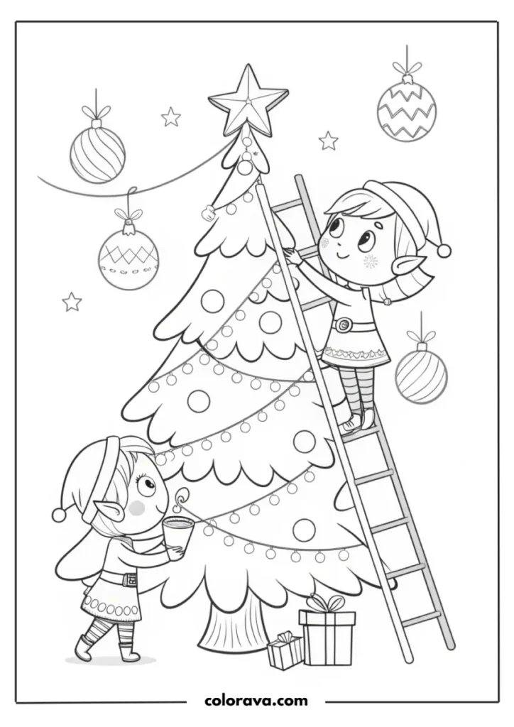 christmas tree coloring pages Christmas Tree Coloring Pages