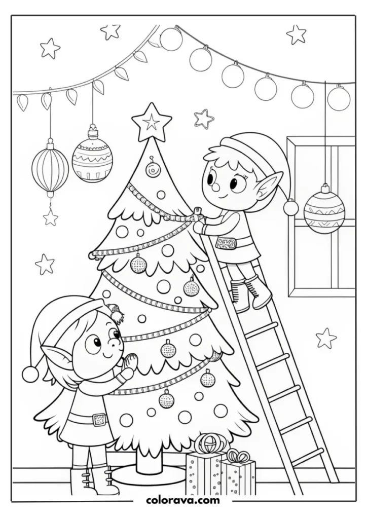 christmas tree coloring pages Christmas Tree Coloring Pages