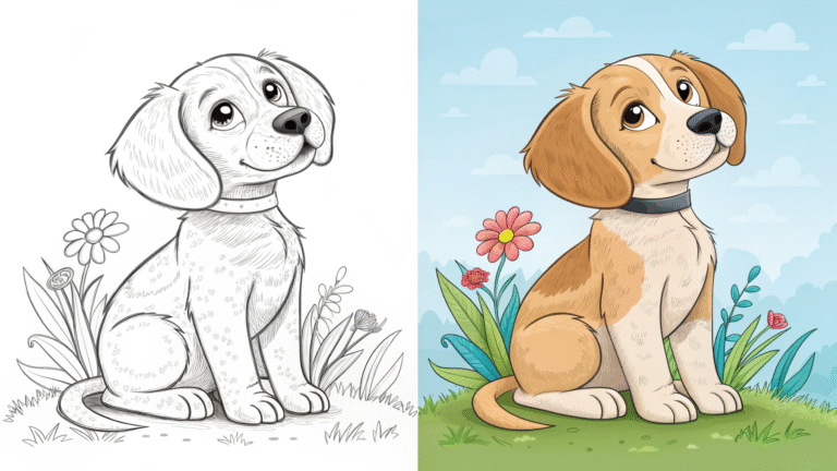 dragon coloring pages Cute Puppy Dog Coloring Pages