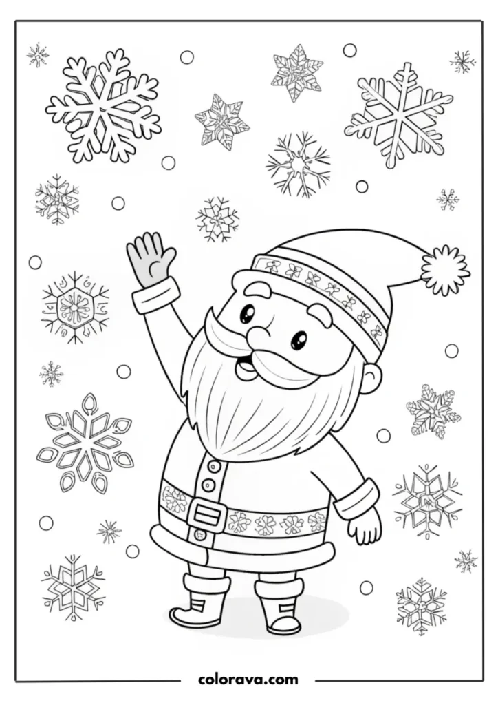 Santa Coloring Pages