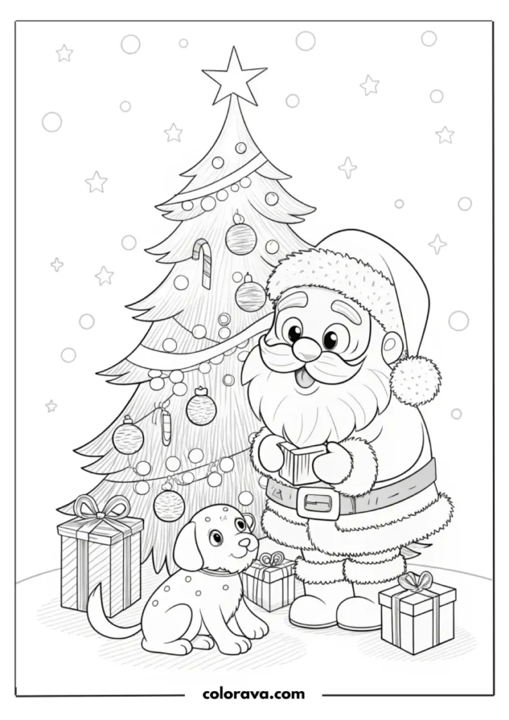 Santa Coloring Pages