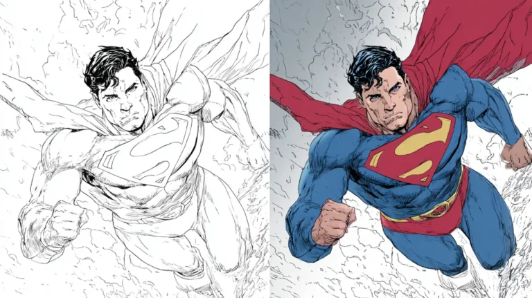 superman coloring page