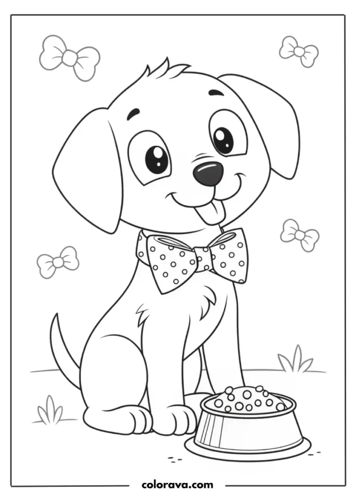 Cute Puppy Dog Coloring Pages