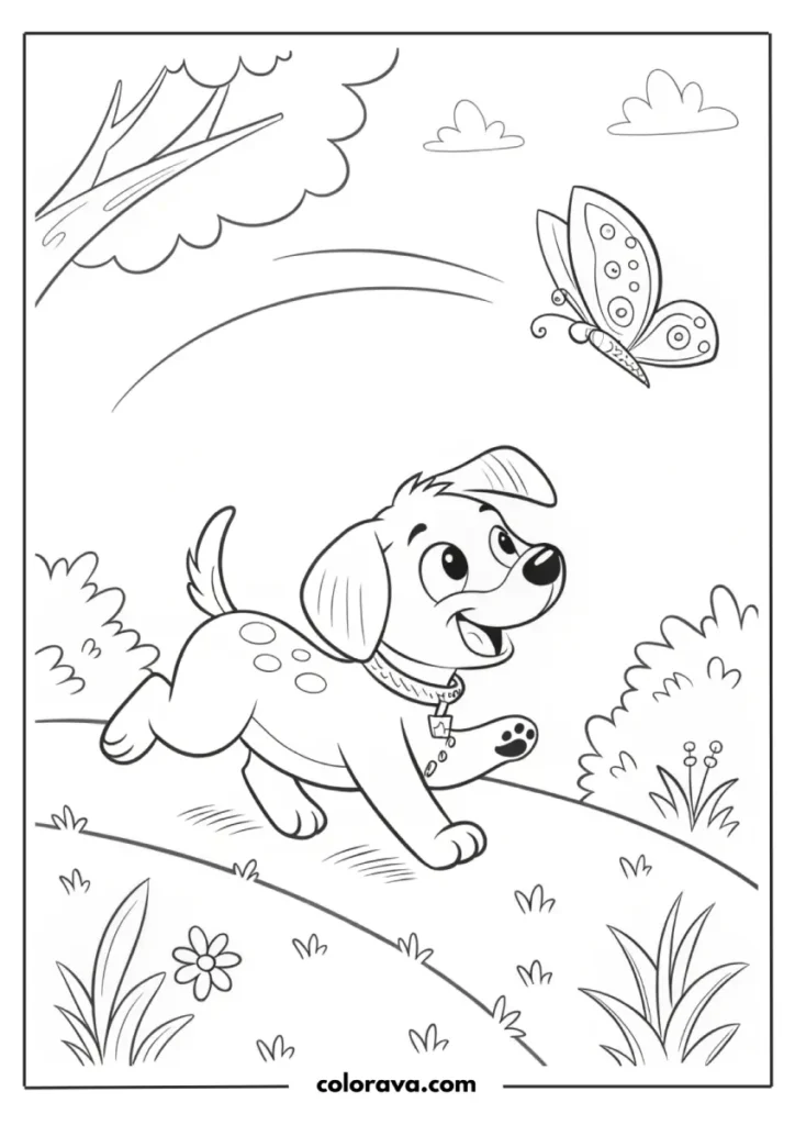 Cute Puppy Dog Coloring Pages