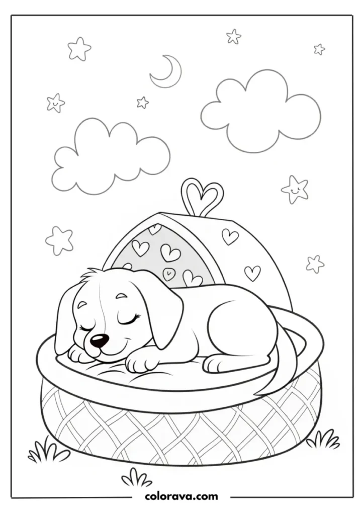 Cute Puppy Dog Coloring Pages