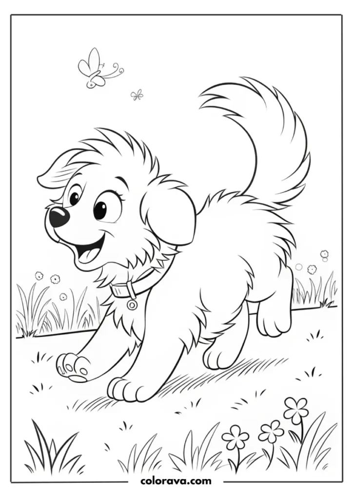 Cute Puppy Dog Coloring Pages