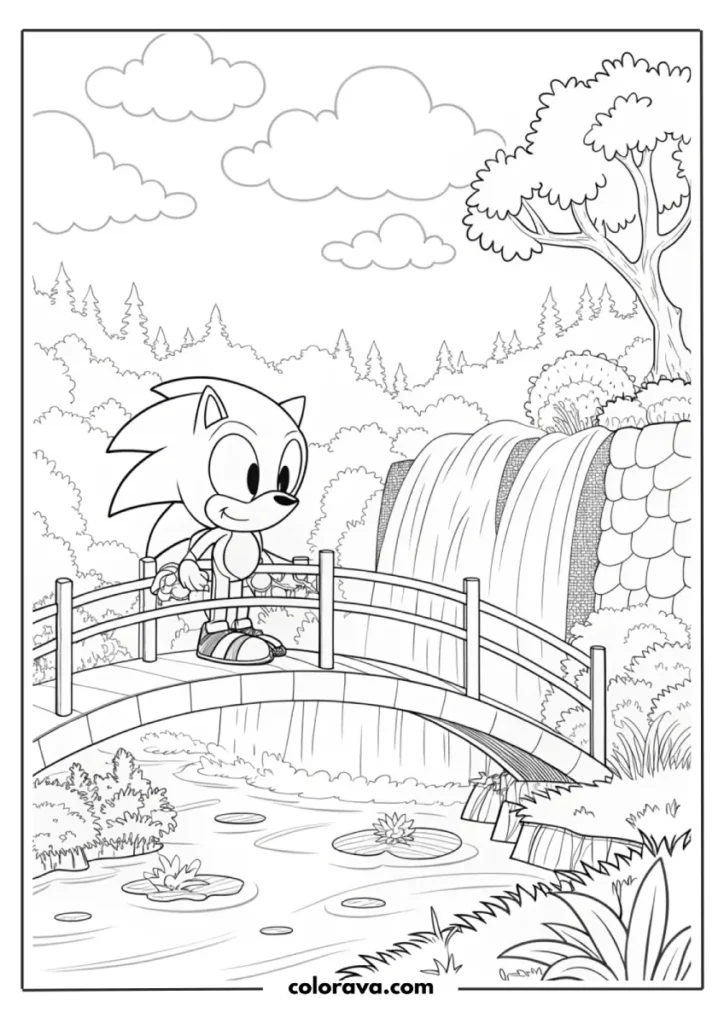 Sonic The Hedgehog Coloring Pages