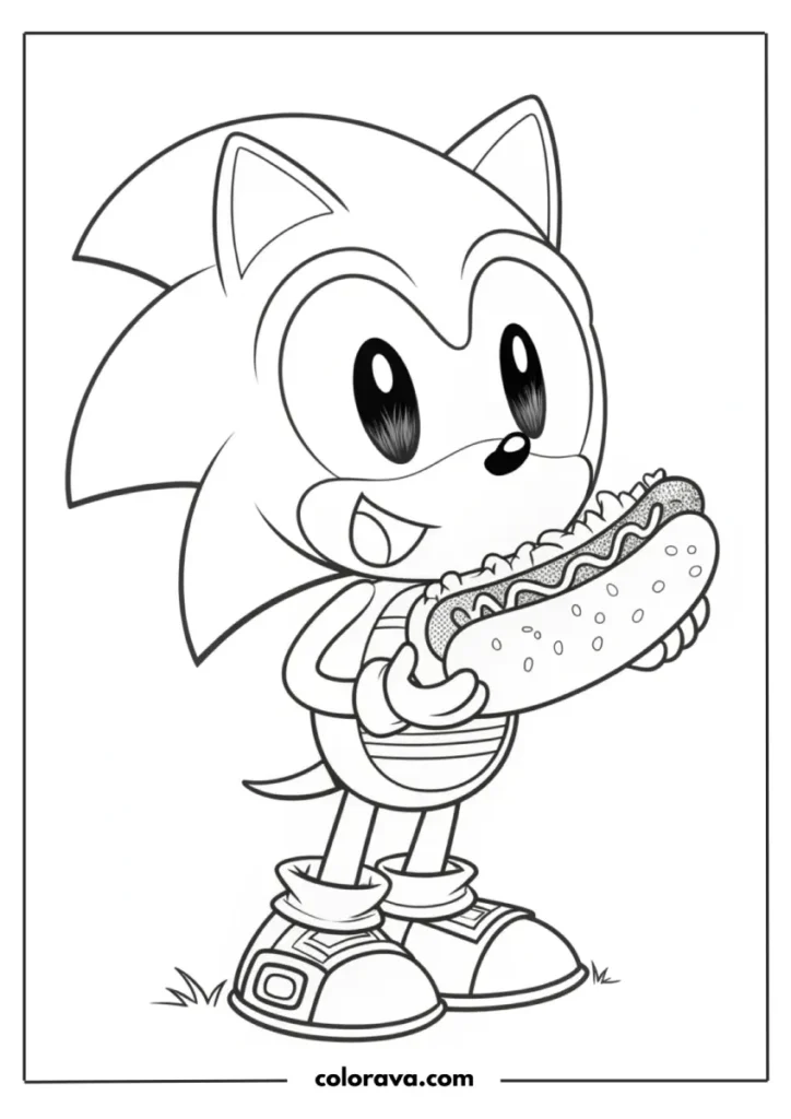 Sonic The Hedgehog Coloring Pages