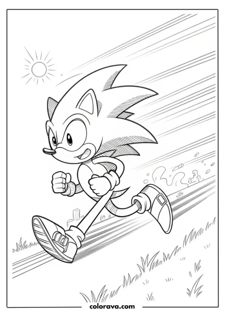 Sonic Coloring Pages