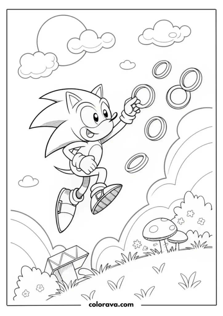 Sonic The Hedgehog Coloring Pages