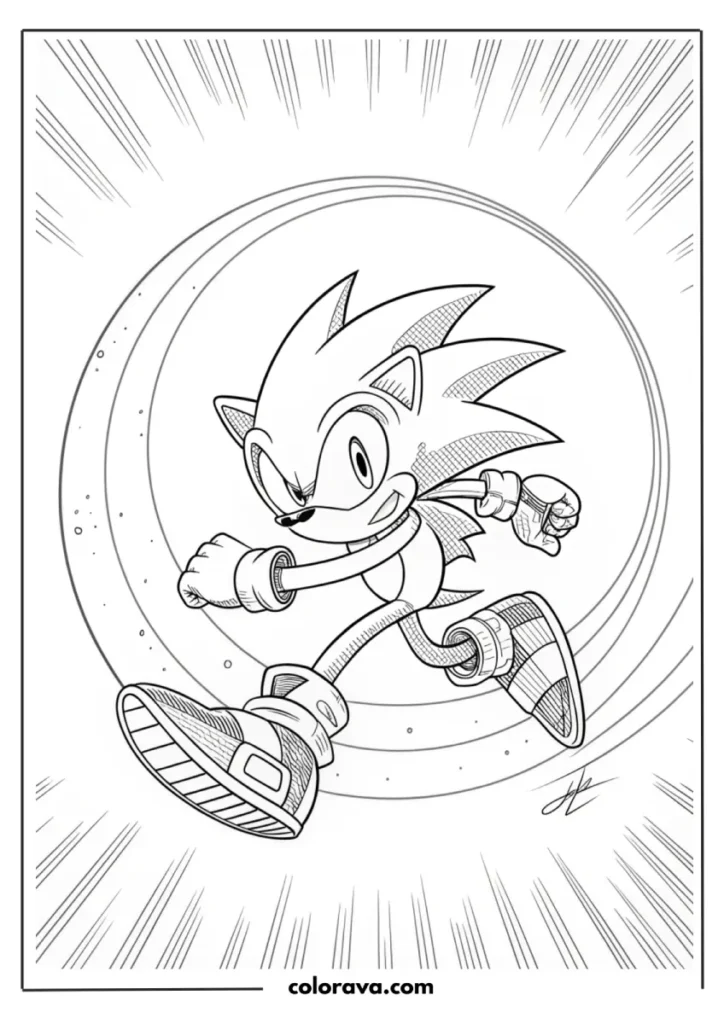 Sonic The Hedgehog Coloring Pages