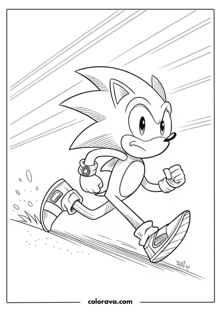 Sonic The Hedgehog Coloring Pages