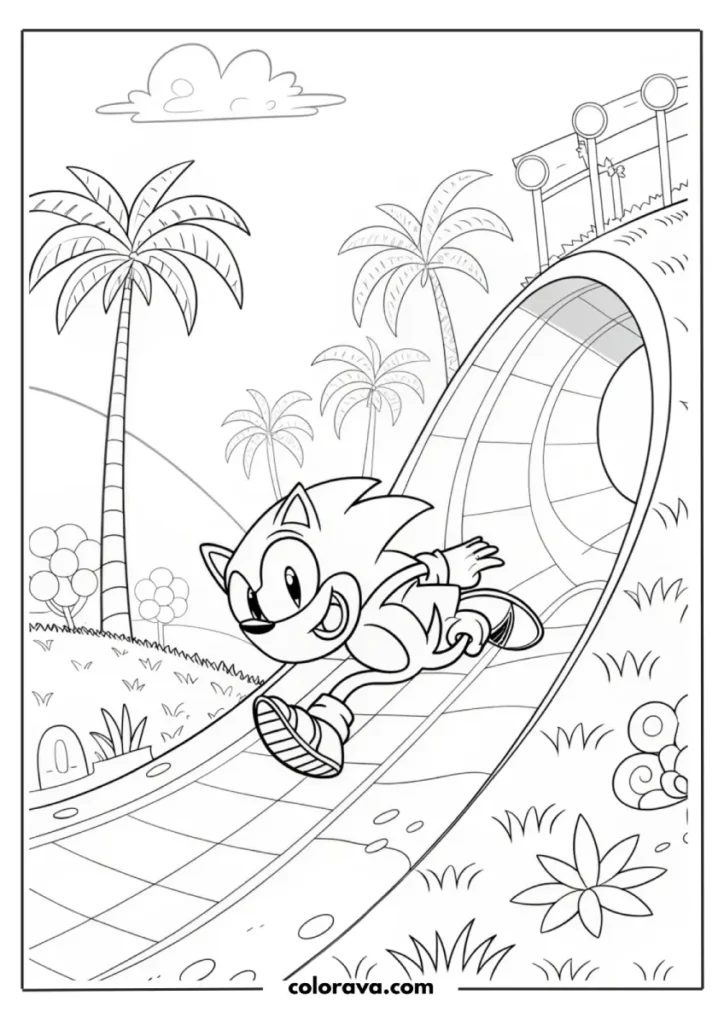 Sonic The Hedgehog Coloring Pages