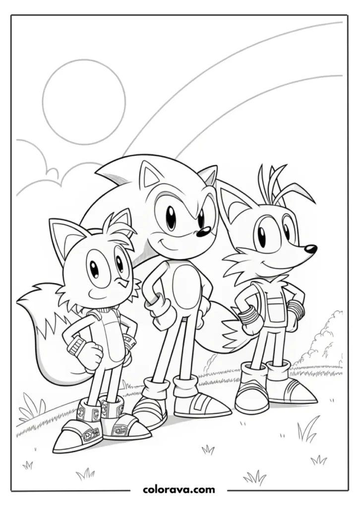 Sonic The Hedgehog Coloring Pages