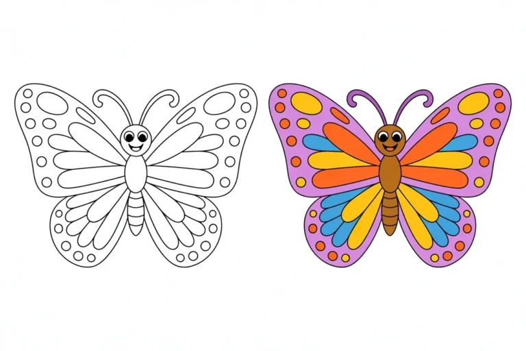 dragon coloring pages Butterfly Coloring Page