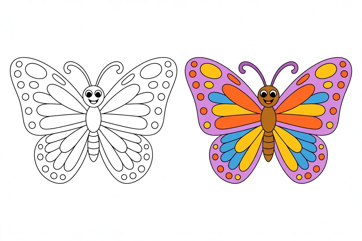 Butterfly Coloring Page