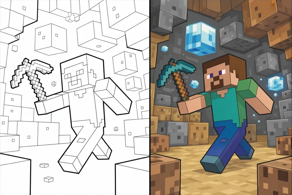 Minecraft Coloring Pages