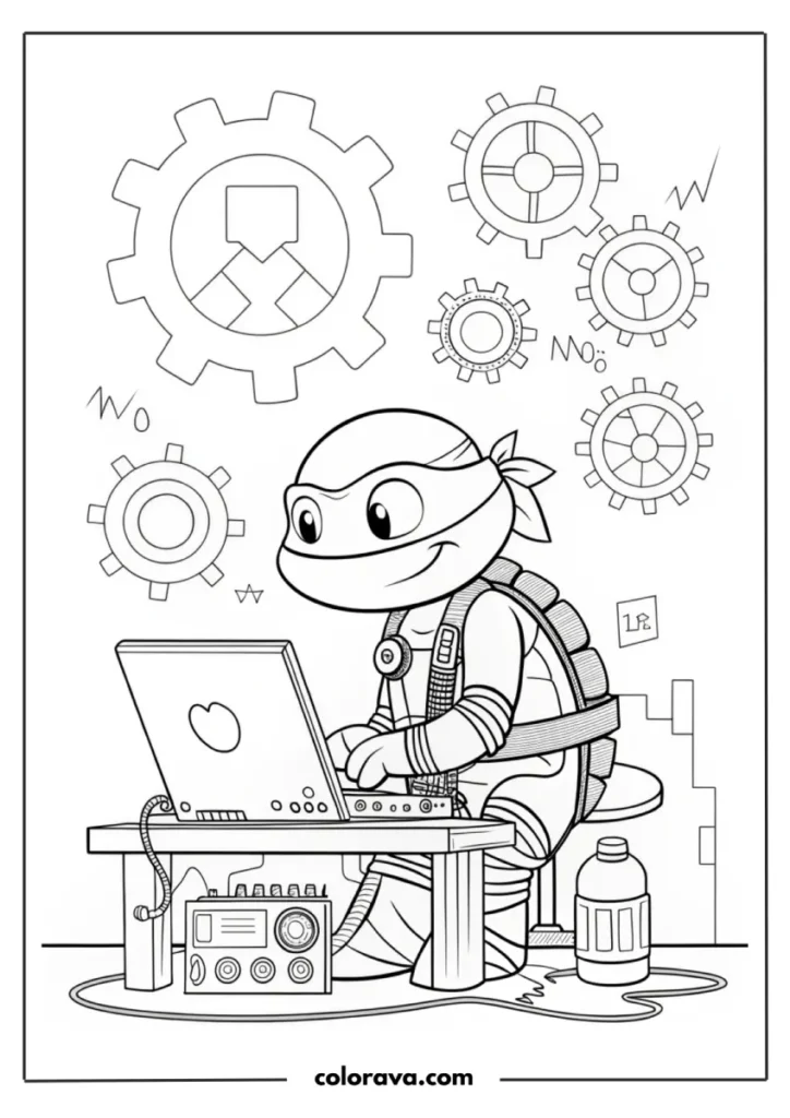 Ninja Turtles Coloring Pages