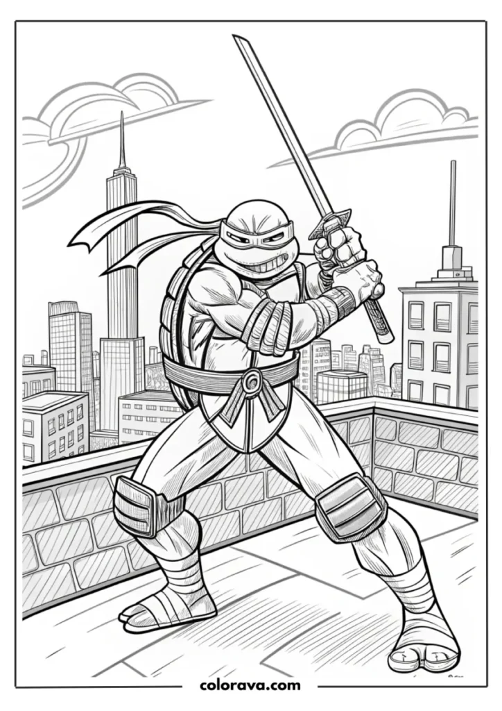 Ninja Turtles Coloring Pages