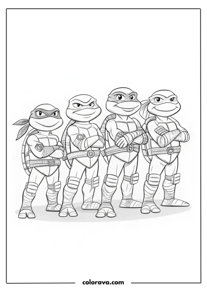 Ninja Turtles Coloring Pages