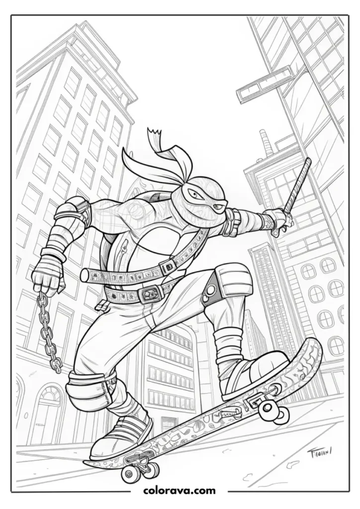 Ninja Turtles Coloring Pages