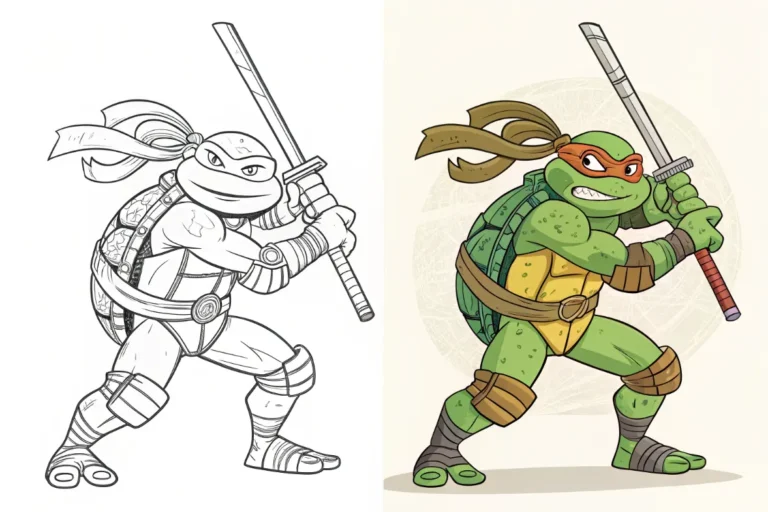 Ninja Turtles Coloring Pages