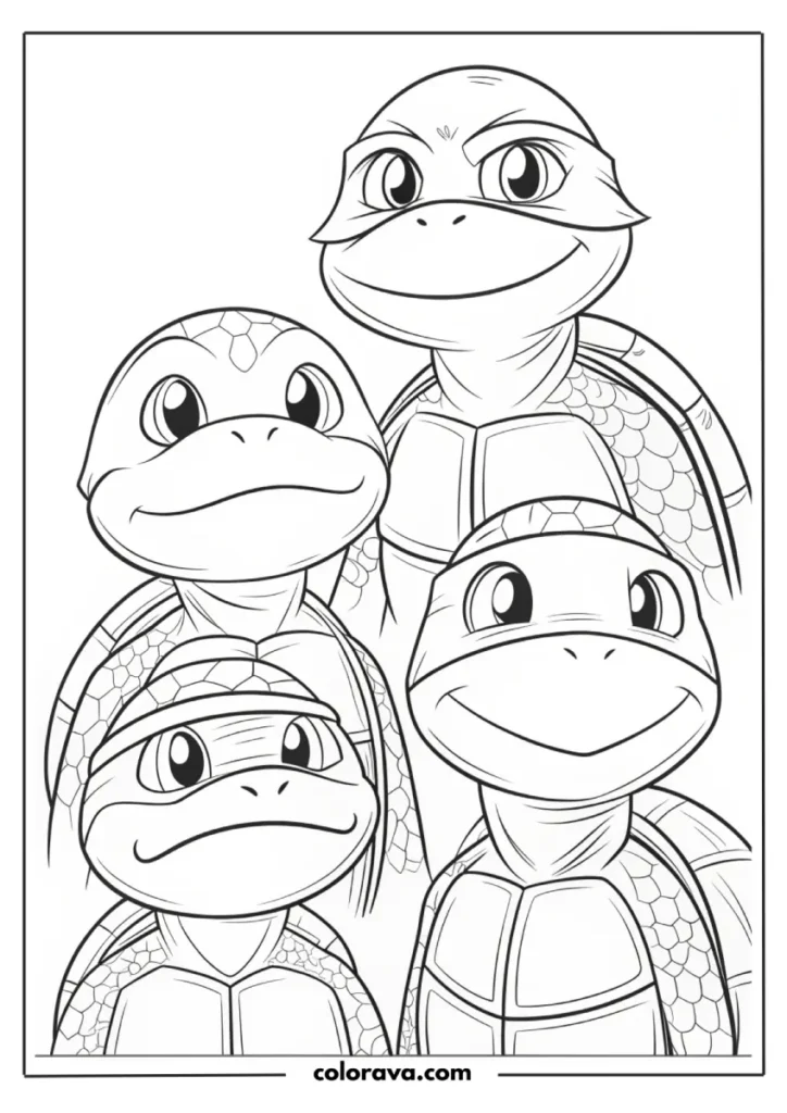 Ninja Turtles Coloring Pages