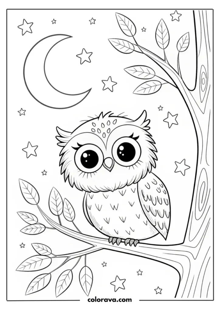 owl coloring pages