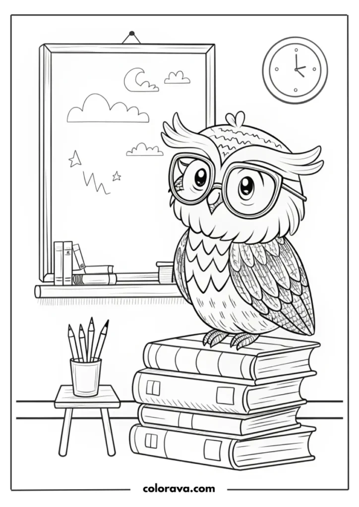 owl coloring pages