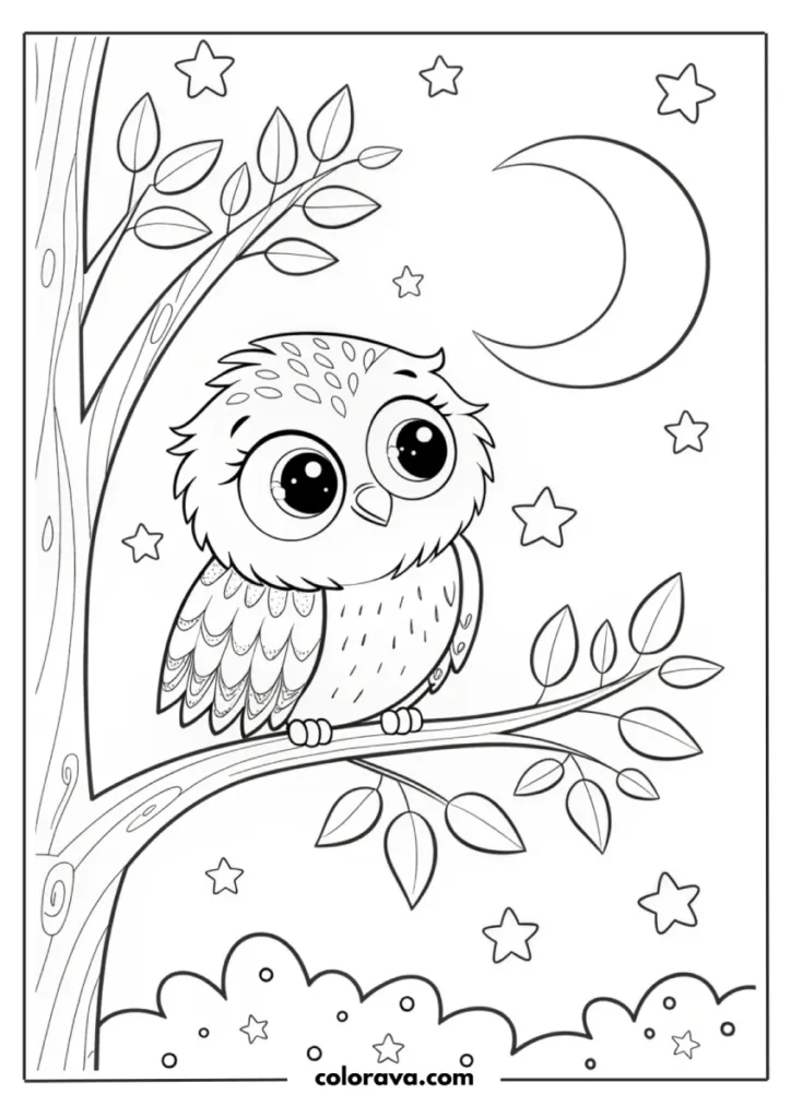 owl coloring pages
