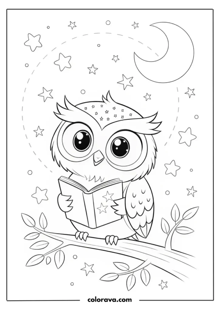 owl coloring pages