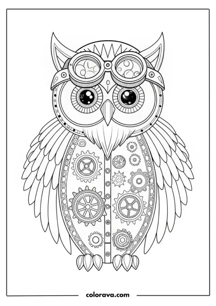 owl coloring pages