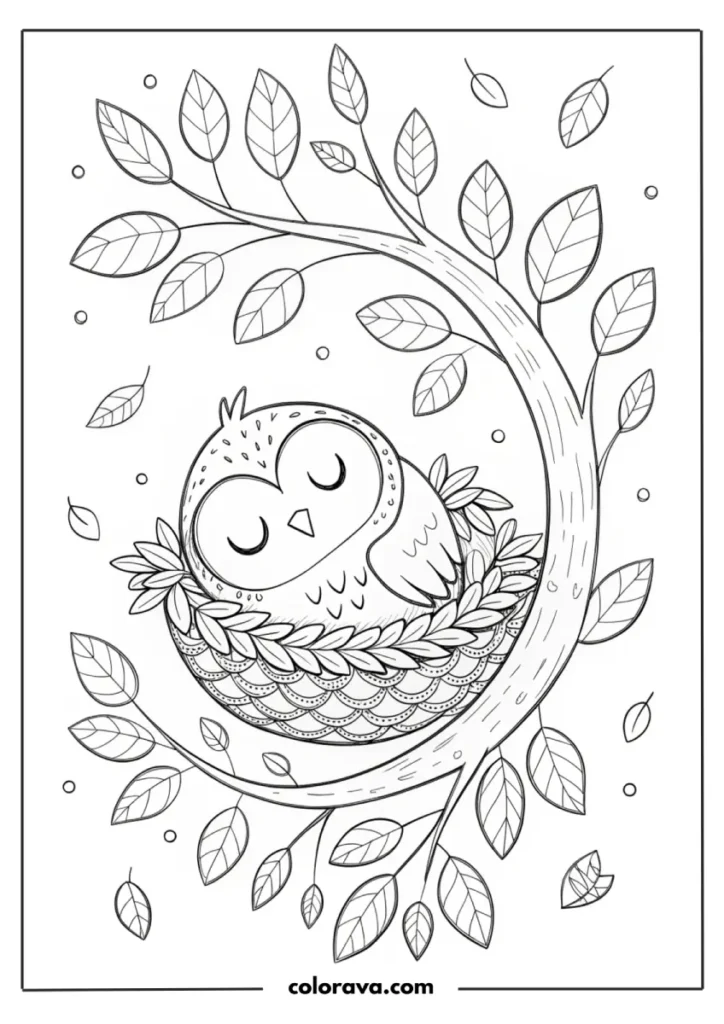 owl coloring pages
