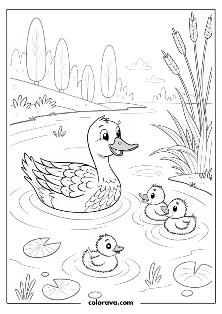 Duck Coloring Pages Duck Coloring Pages