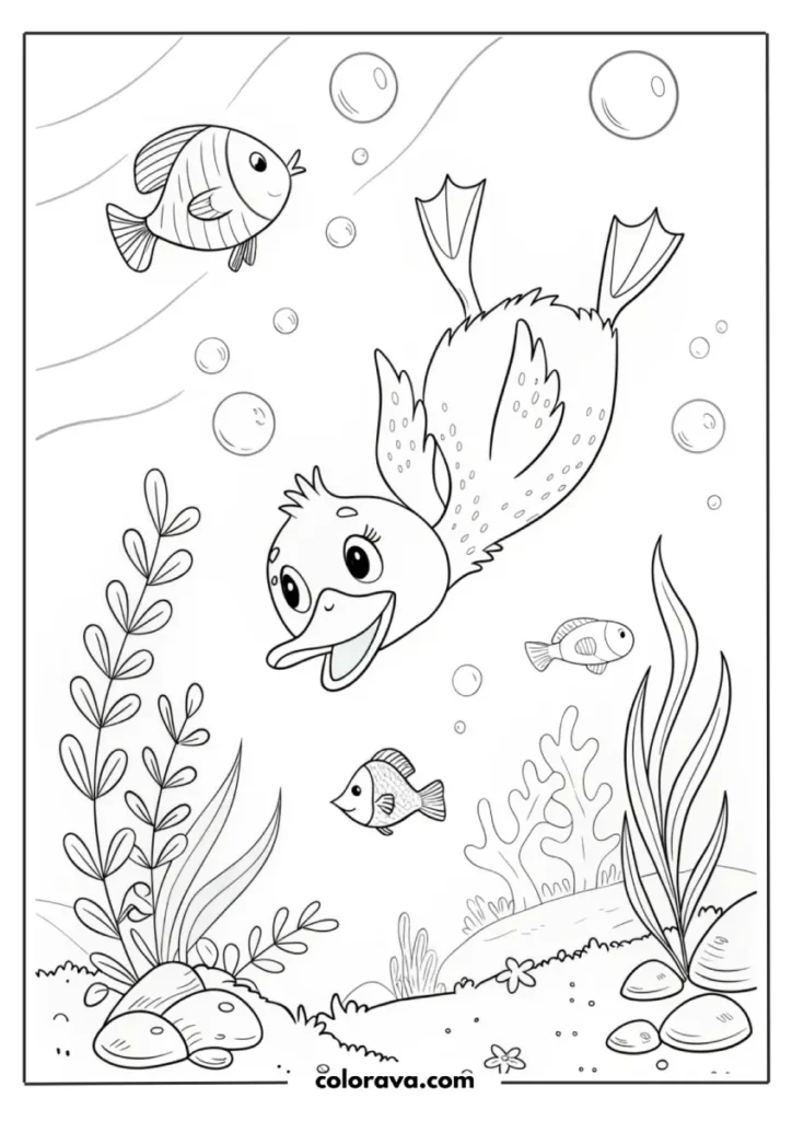Duck Coloring Pages Duck Coloring Pages