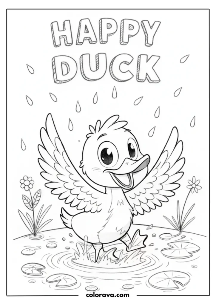 Duck Coloring Pages Duck Coloring Pages