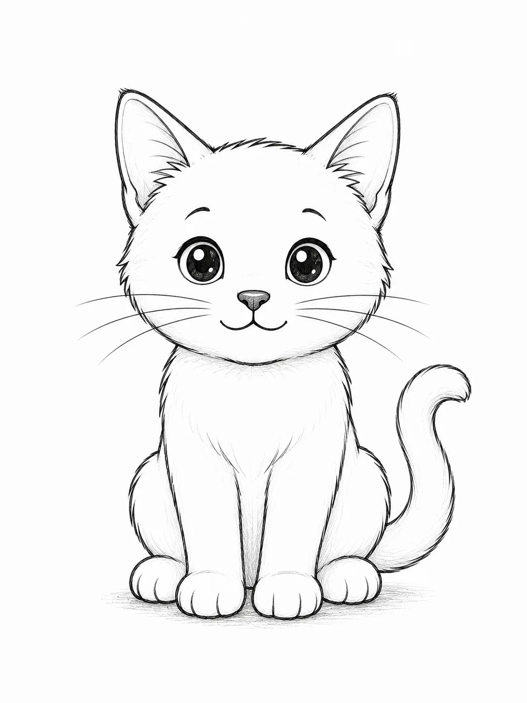 how to draw a cat