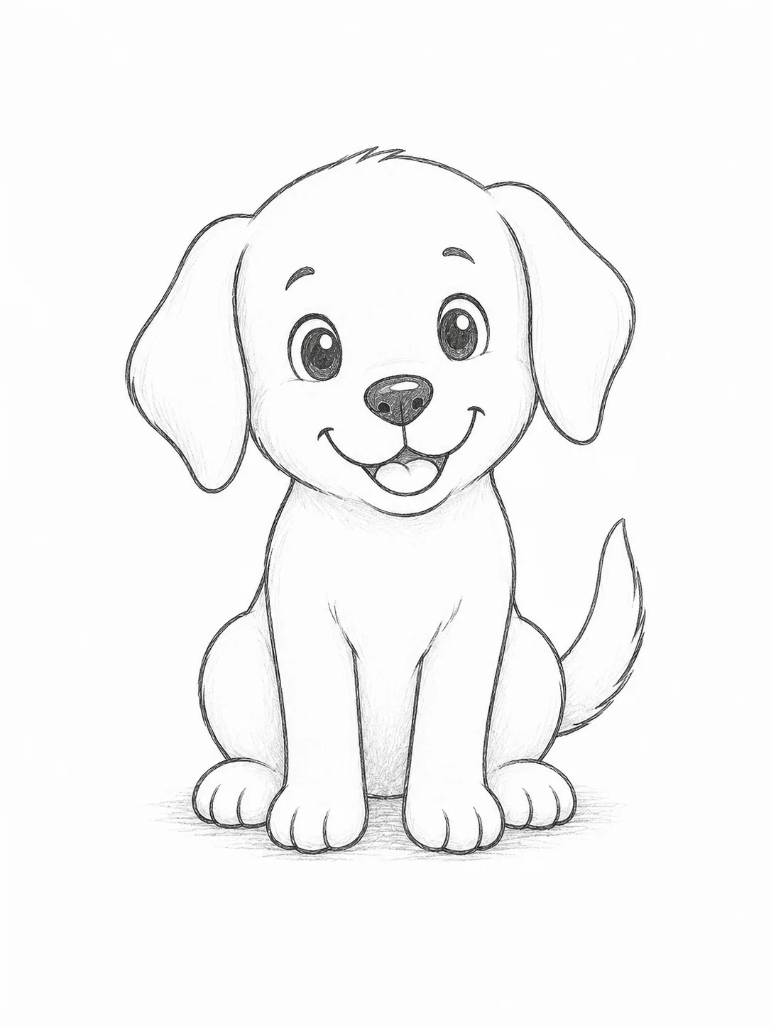 how to draw a dog